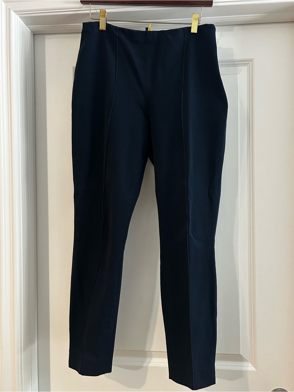 Ralph Lauren Navy Straight-Leg Dress Pants